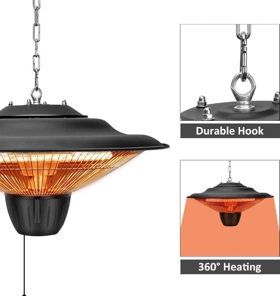 Waterproof heating table IP44