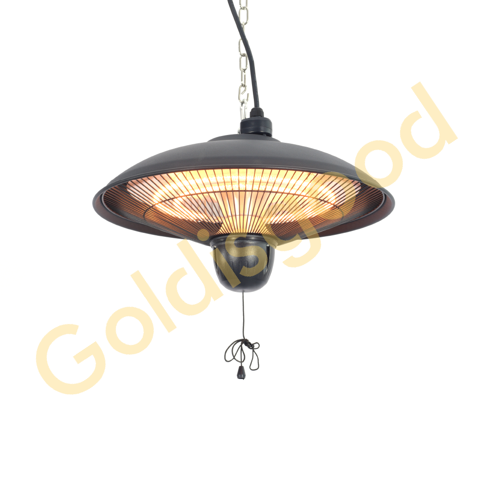 Distance between patio heater and ceiling